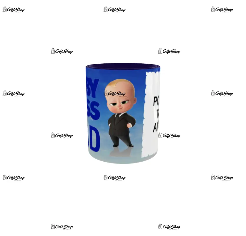 Baby boss dad, cana personalizata cu poza, 330ml, model 3355
